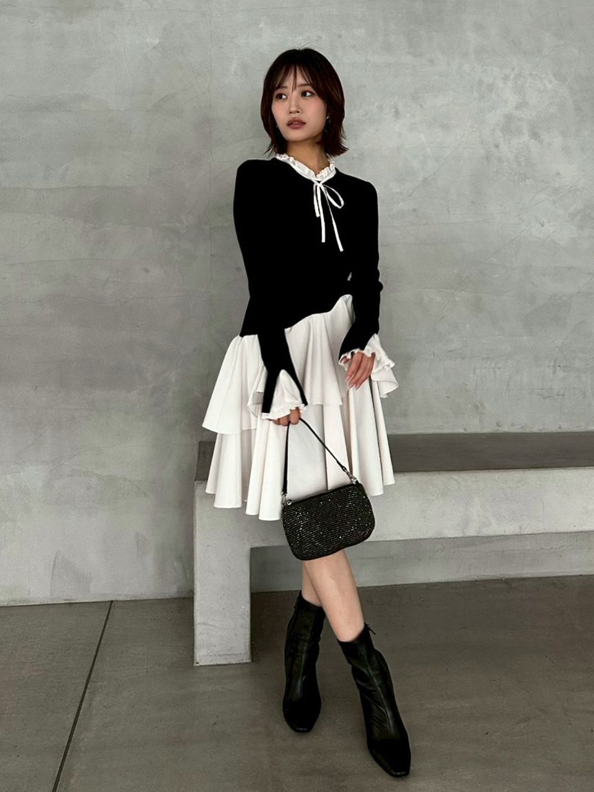 SNIDEL「Sustainableドッキングミニニットワンピース」|ワンピース|