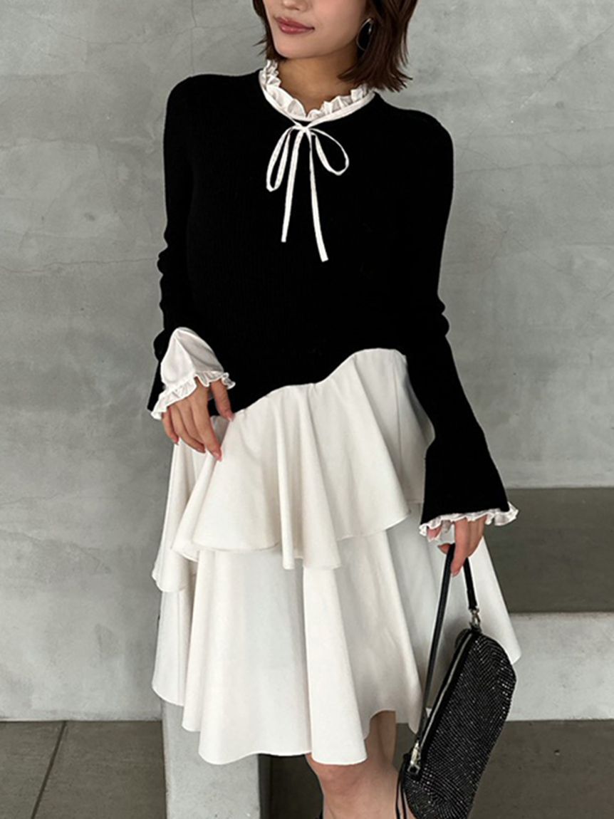 SNIDEL「Sustainableドッキングミニニットワンピース」|ワンピース|