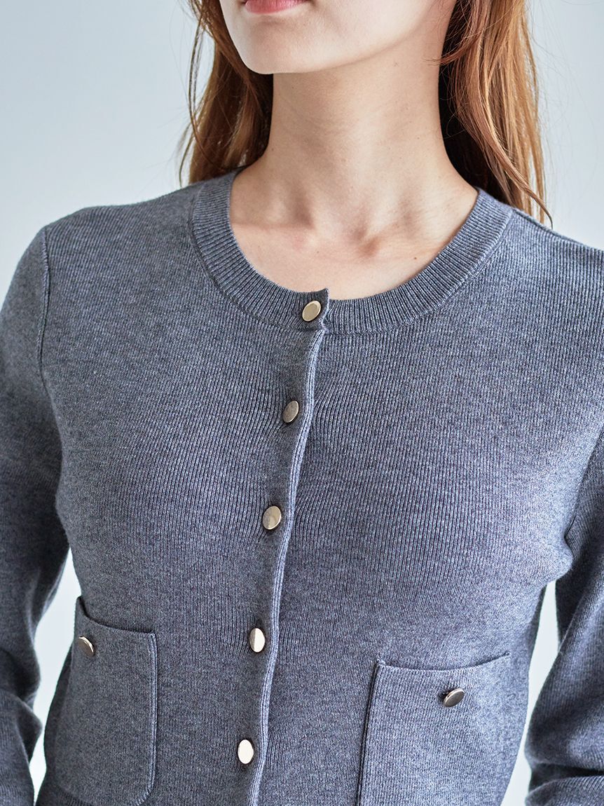 SNIDEL「Sustainableニットカーデ&times;ティアードスカートセット」|ワンピース|