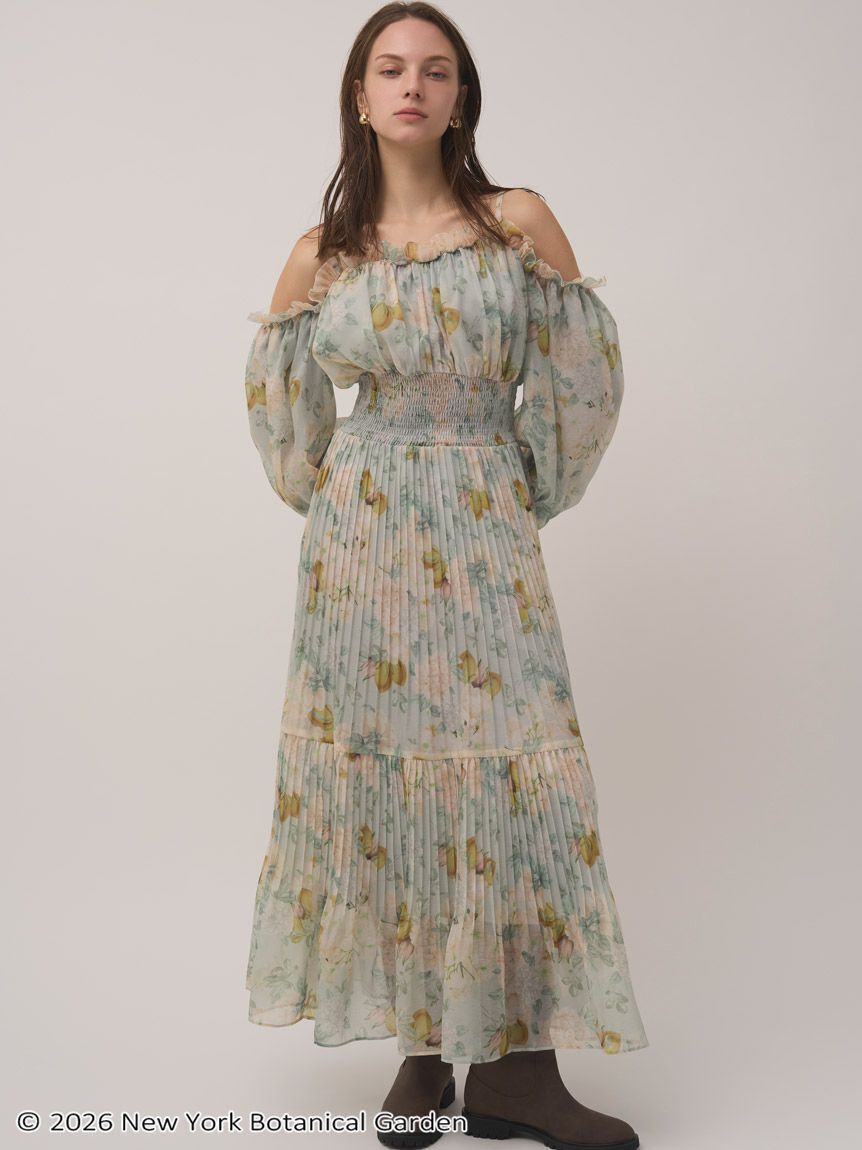 SNIDEL「NYBG ギャザープリーツワンピース」|ワンピース|