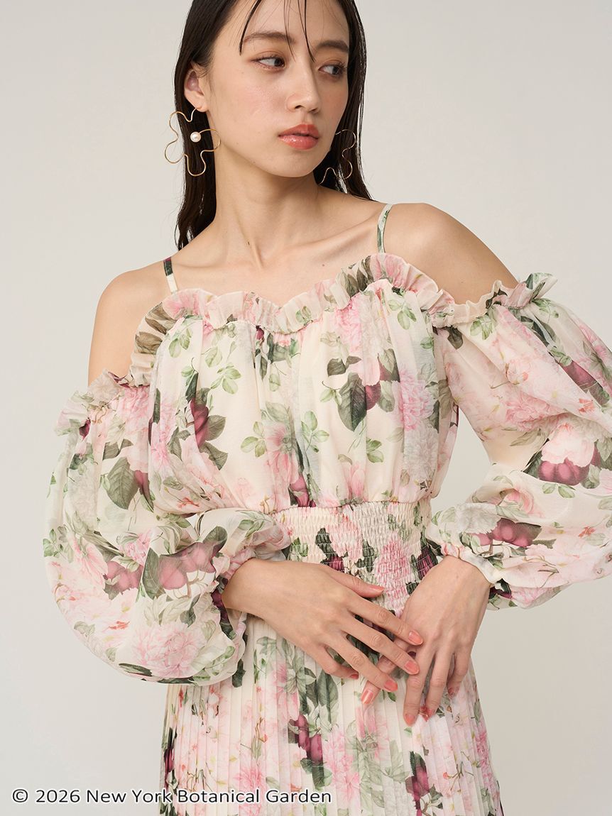 SNIDEL「NYBG ギャザープリーツワンピース」|ワンピース|