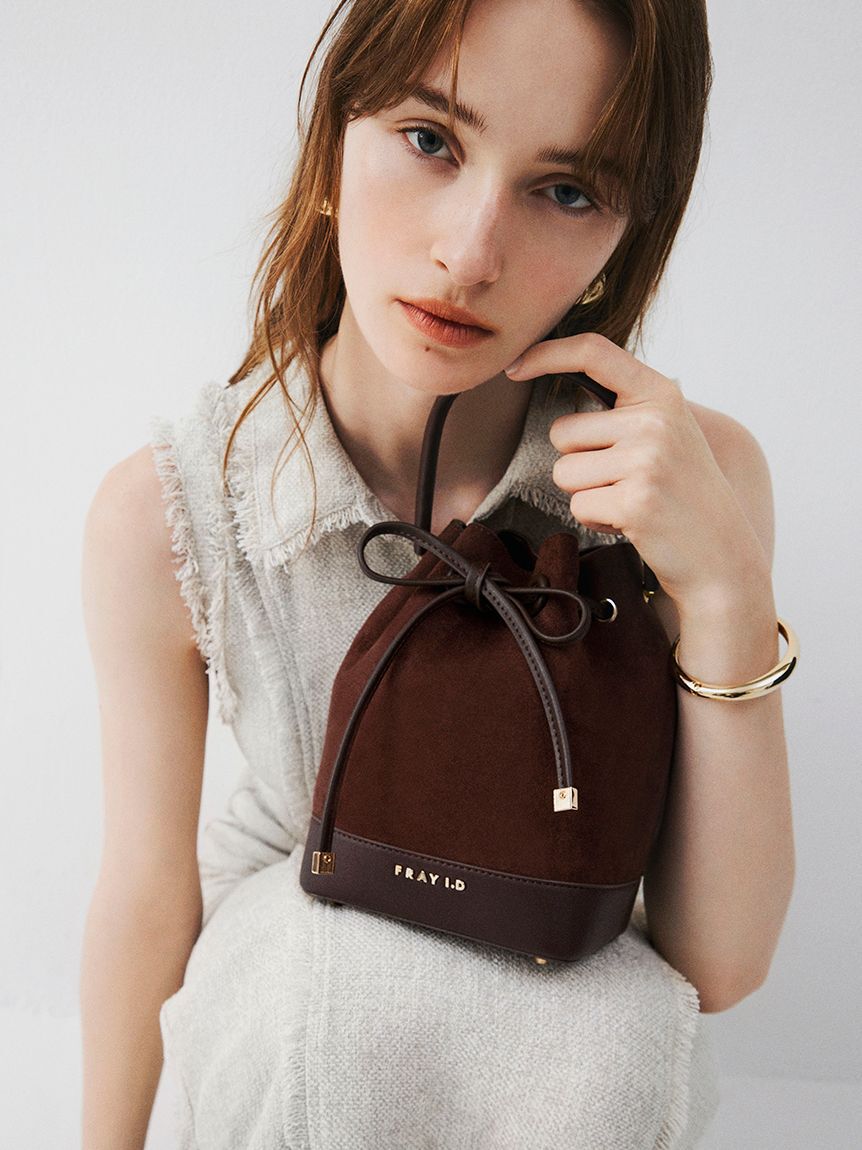 FRAY I.D「【00サイズ】フリンジデザインツイードポロワンピース」|ワンピース|