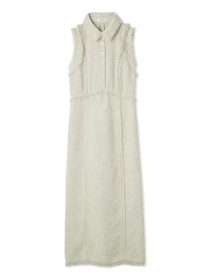 FRAY I.D「【00サイズ】フリンジデザインツイードポロワンピース」|ワンピース|