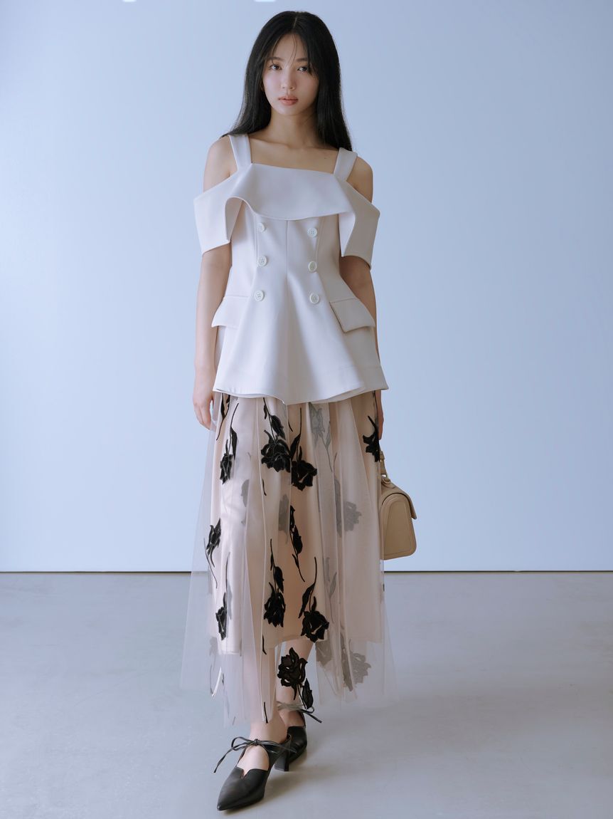 FRAY I.D「ローズチュールスカート」|スカート|