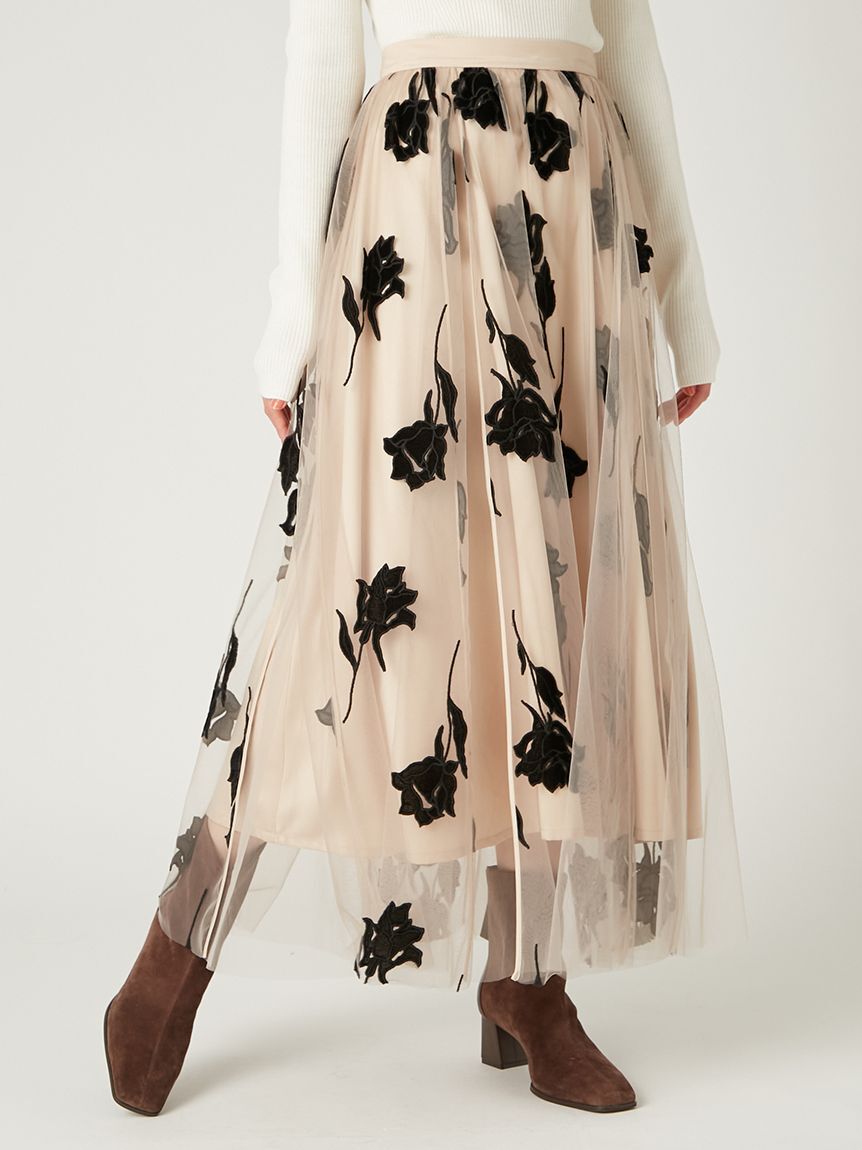 FRAY I.D「ローズチュールスカート」|スカート|