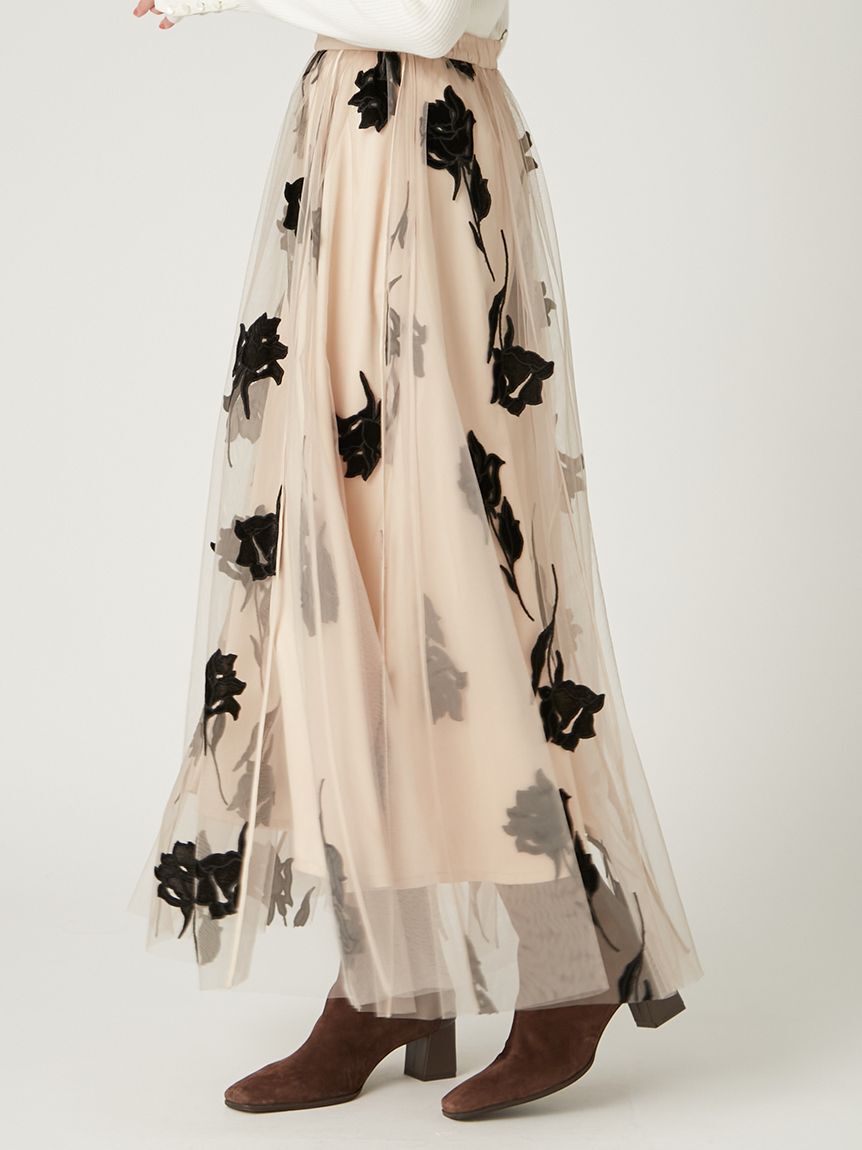 FRAY I.D「ローズチュールスカート」|スカート|