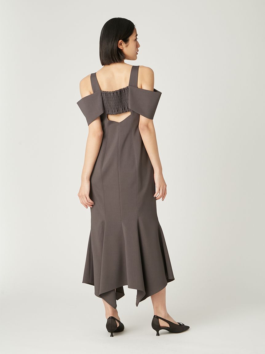 FRAY I.D「オフショルアシメマーメイドドレス」|ドレス|