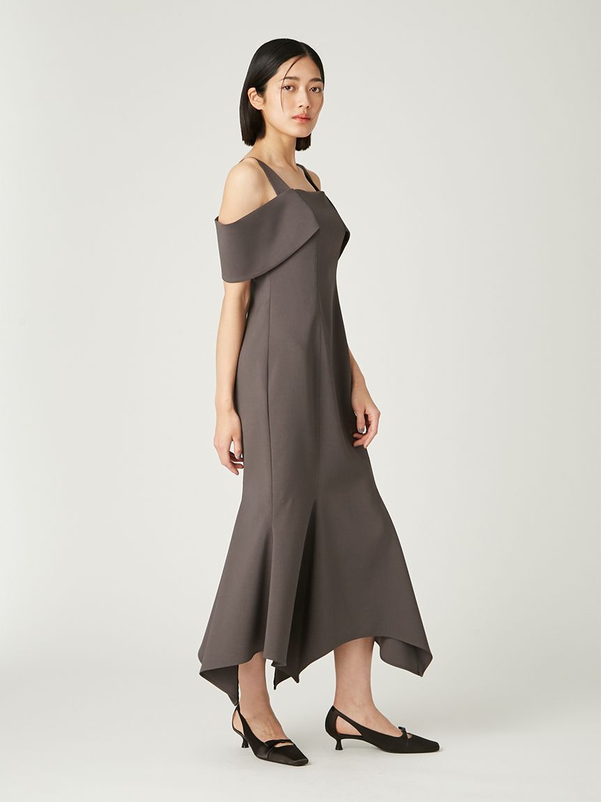 FRAY I.D「オフショルアシメマーメイドドレス」|ドレス|