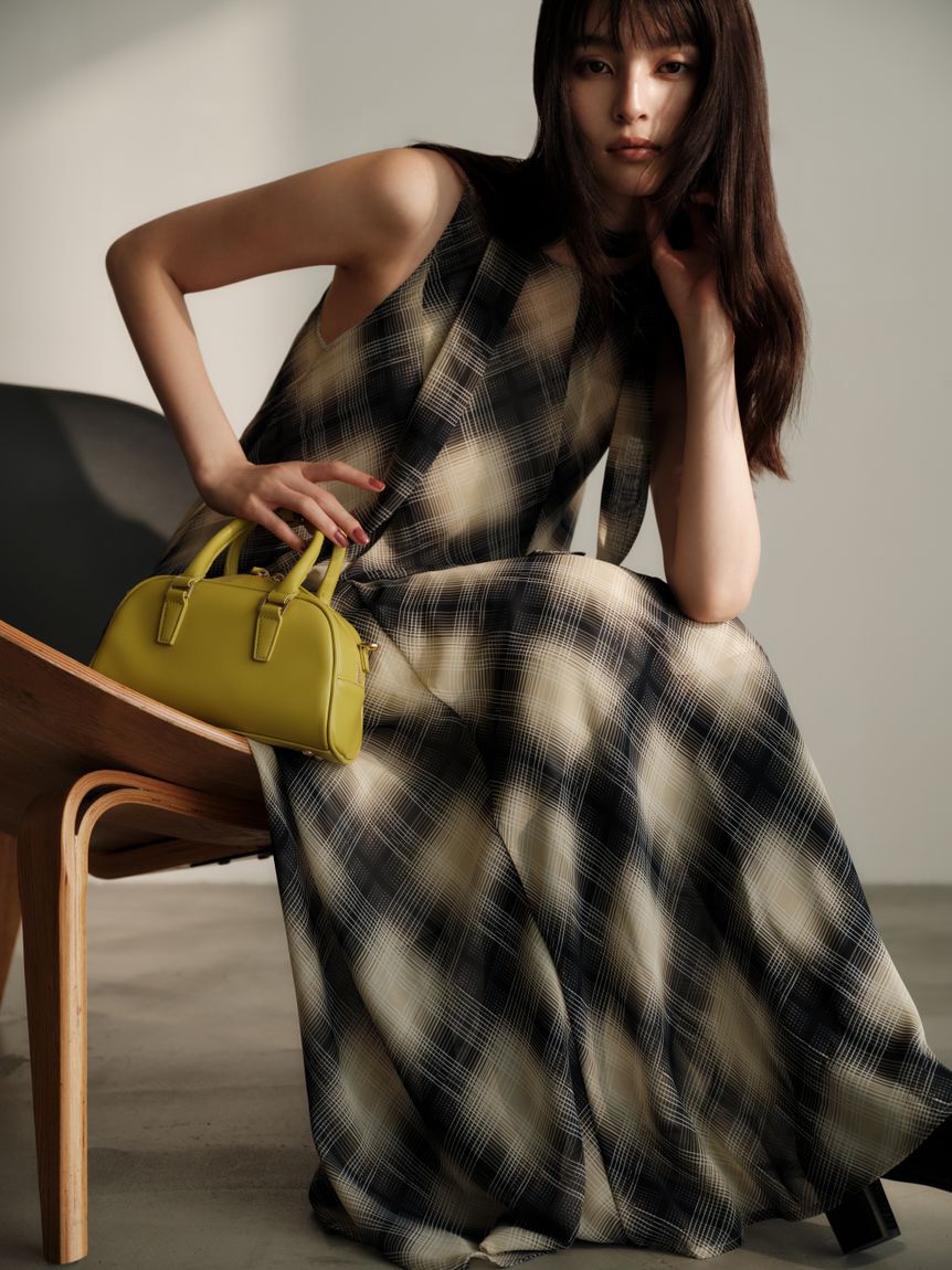 FRAY I.D「セミシアークリアラインワンピース」|ワンピース|