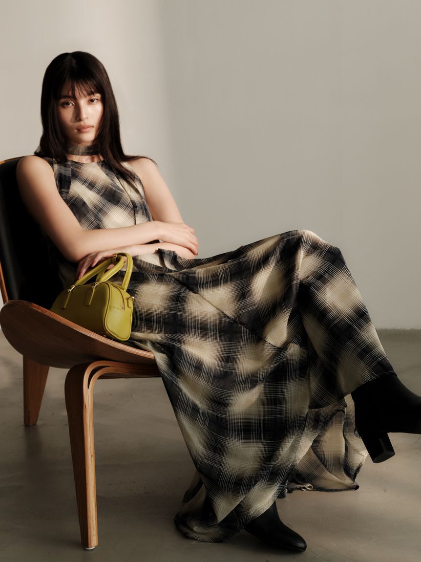 FRAY I.D「セミシアークリアラインワンピース」|ワンピース|