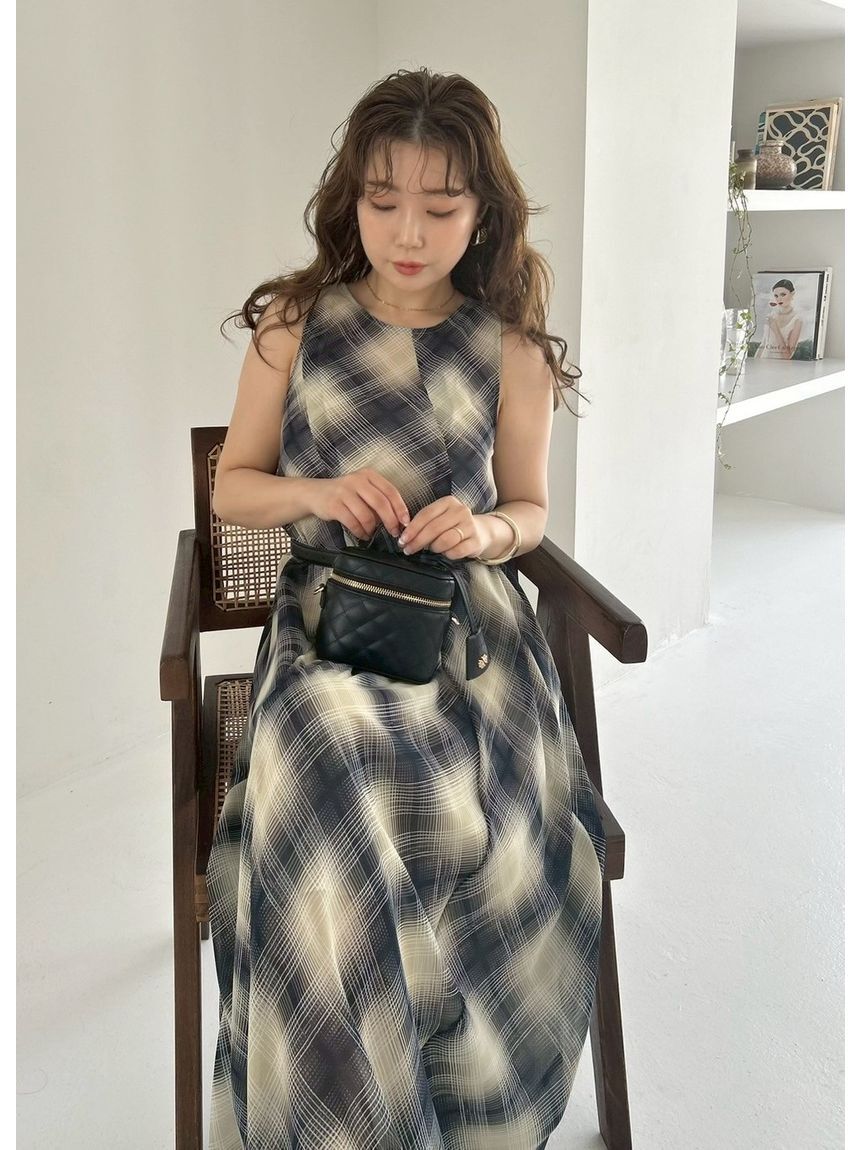 FRAY I.D「セミシアークリアラインワンピース」|ワンピース|