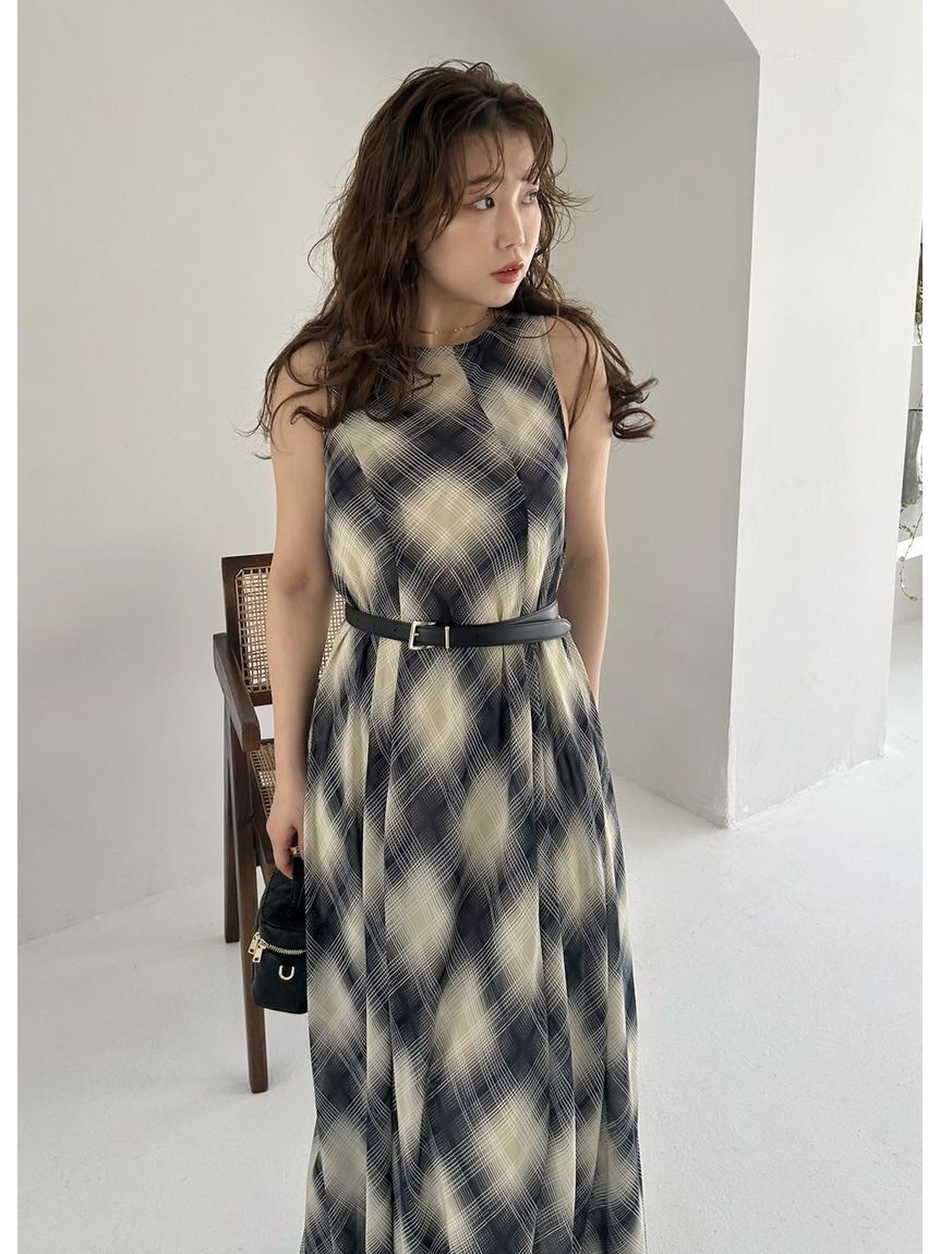 FRAY I.D「セミシアークリアラインワンピース」|ワンピース|