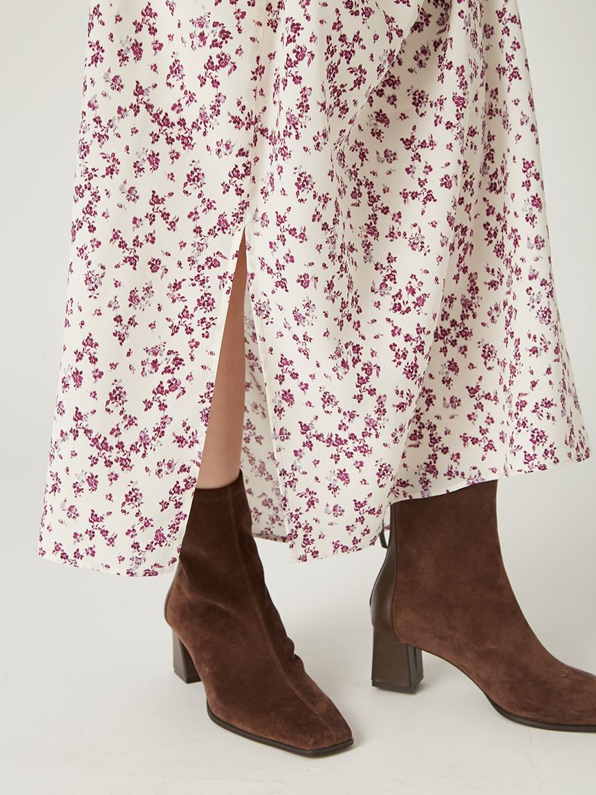 FRAY I.D「【00サイズ】スクエアネックプリントワンピース」|ワンピース|