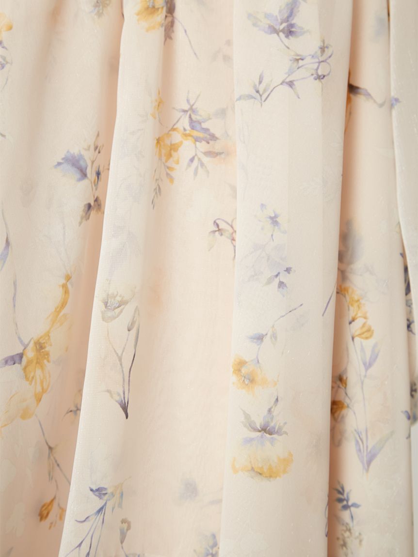 FRAY I.D「【00サイズ】フラワープリントオフショルティアードワンピース」|ワンピース|