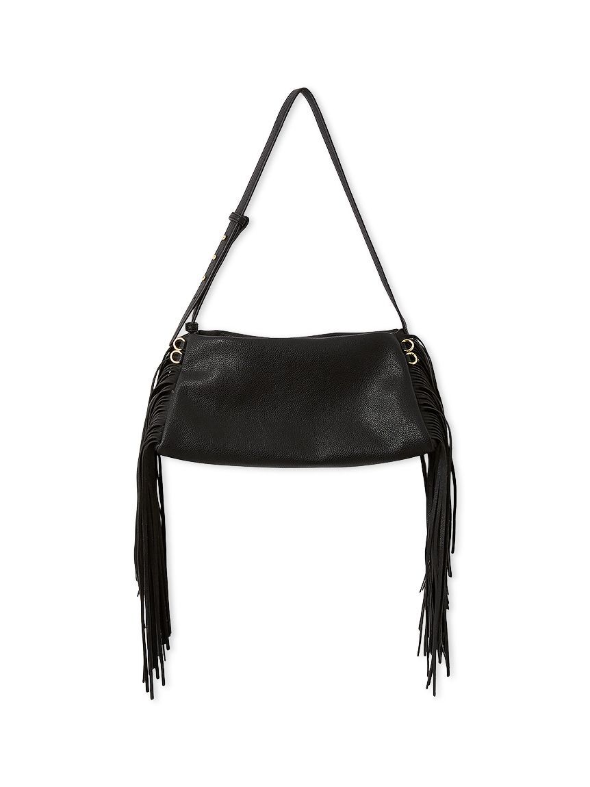 FRAY I.D「フリンジスラウチバッグ」|ハンドバッグ|BLK