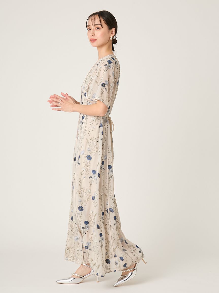 FRAY I.D「ボタニカルエンブロイダリードレス」|ドレス|