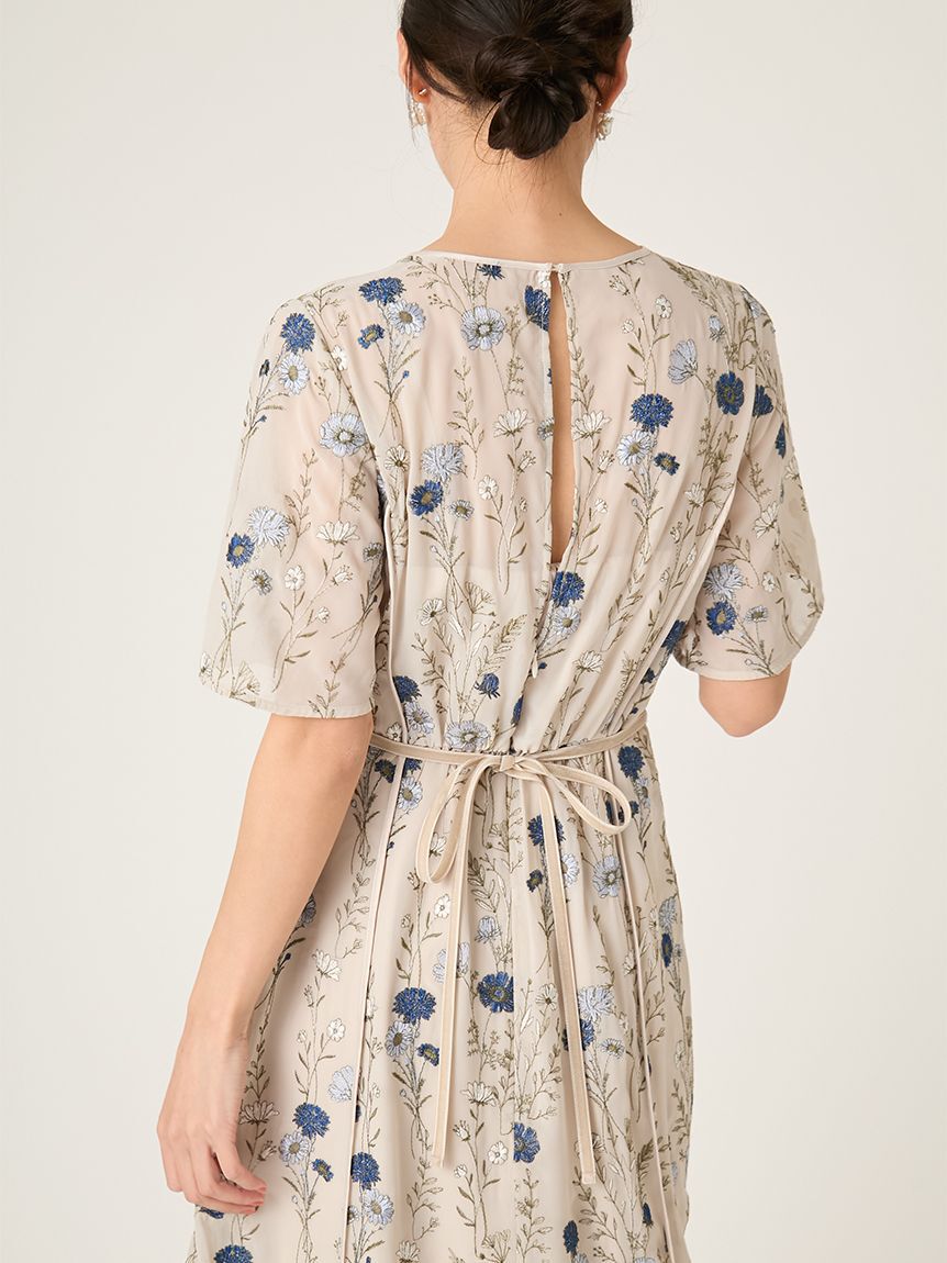 FRAY I.D「ボタニカルエンブロイダリードレス」|ドレス|