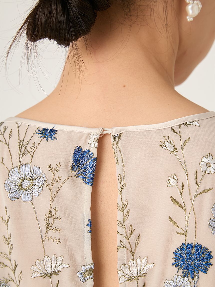 FRAY I.D「ボタニカルエンブロイダリードレス」|ドレス|