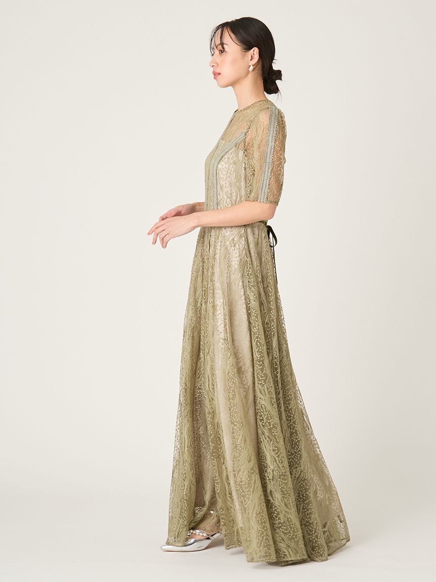 FRAY I.D「フローイングドットエンブロイダリードレス」|ドレス|