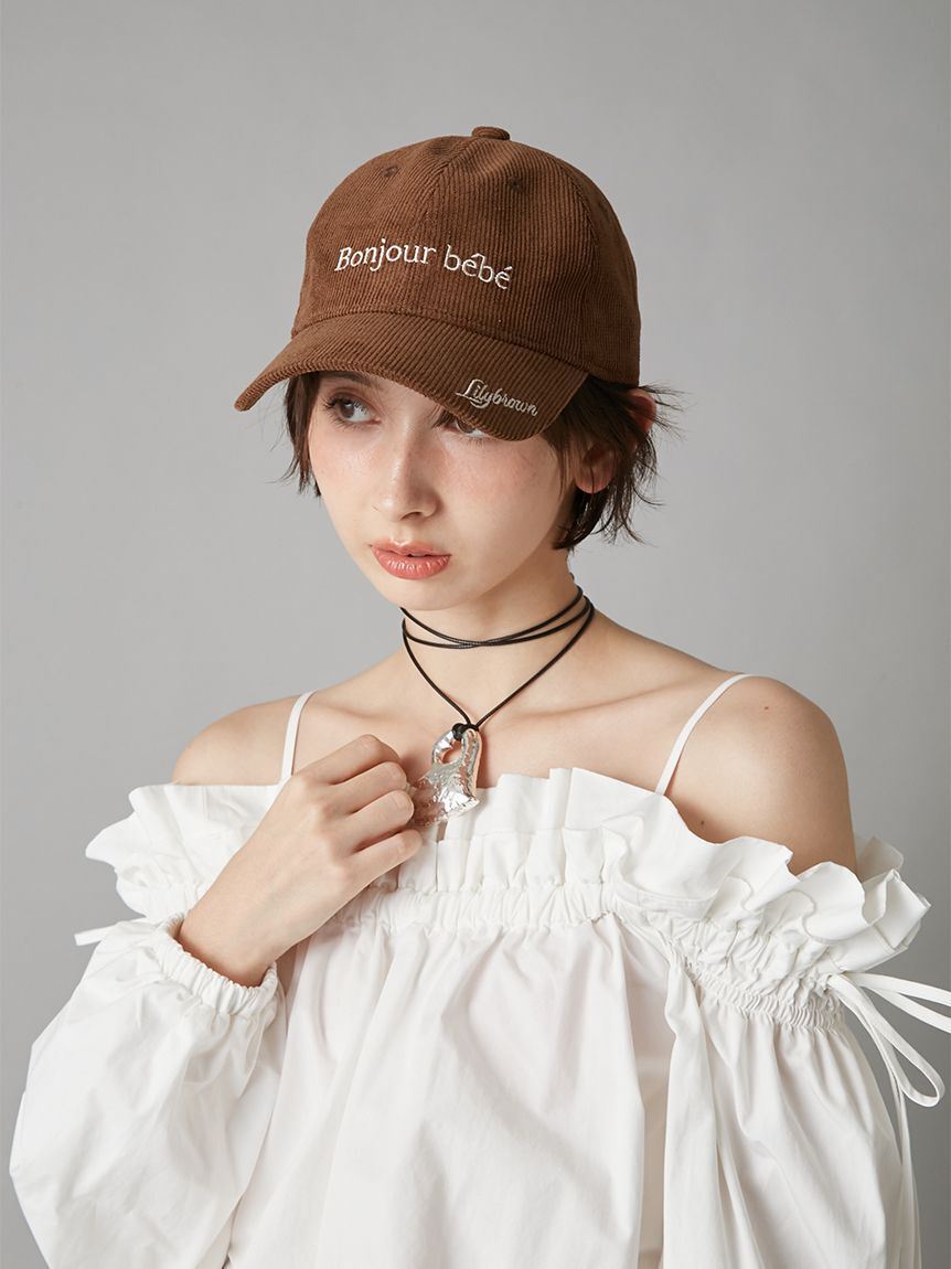 LILY BROWN「Bonjour Bebeキャップ」|キャップ・キャスケット|