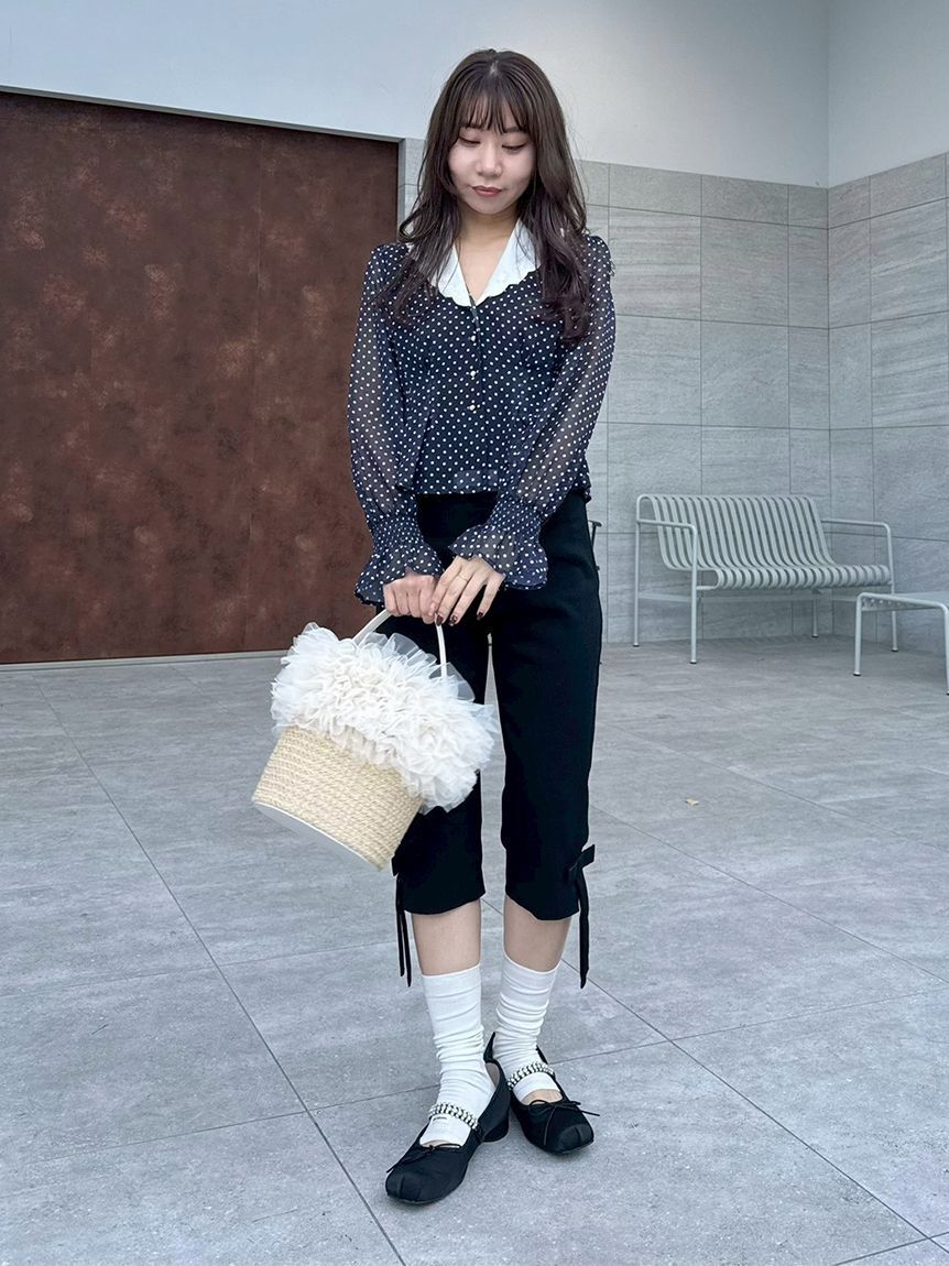 LILY BROWN「[L.B CANDY STOCK]スクエアバレエシューズ」|スリッポン|