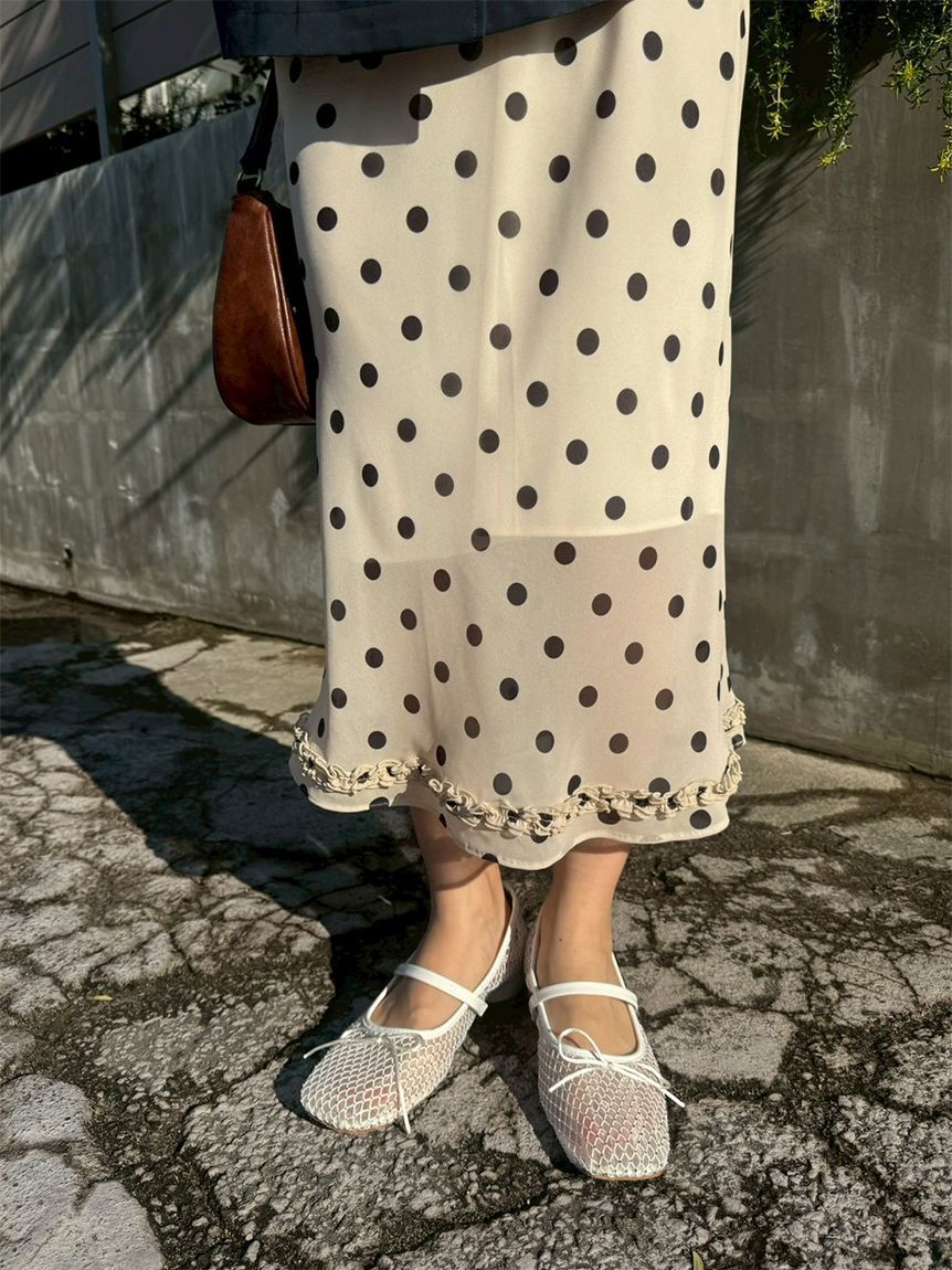 LILY BROWN「[L.B CANDY STOCK]スクエアバレエシューズ」|スリッポン|