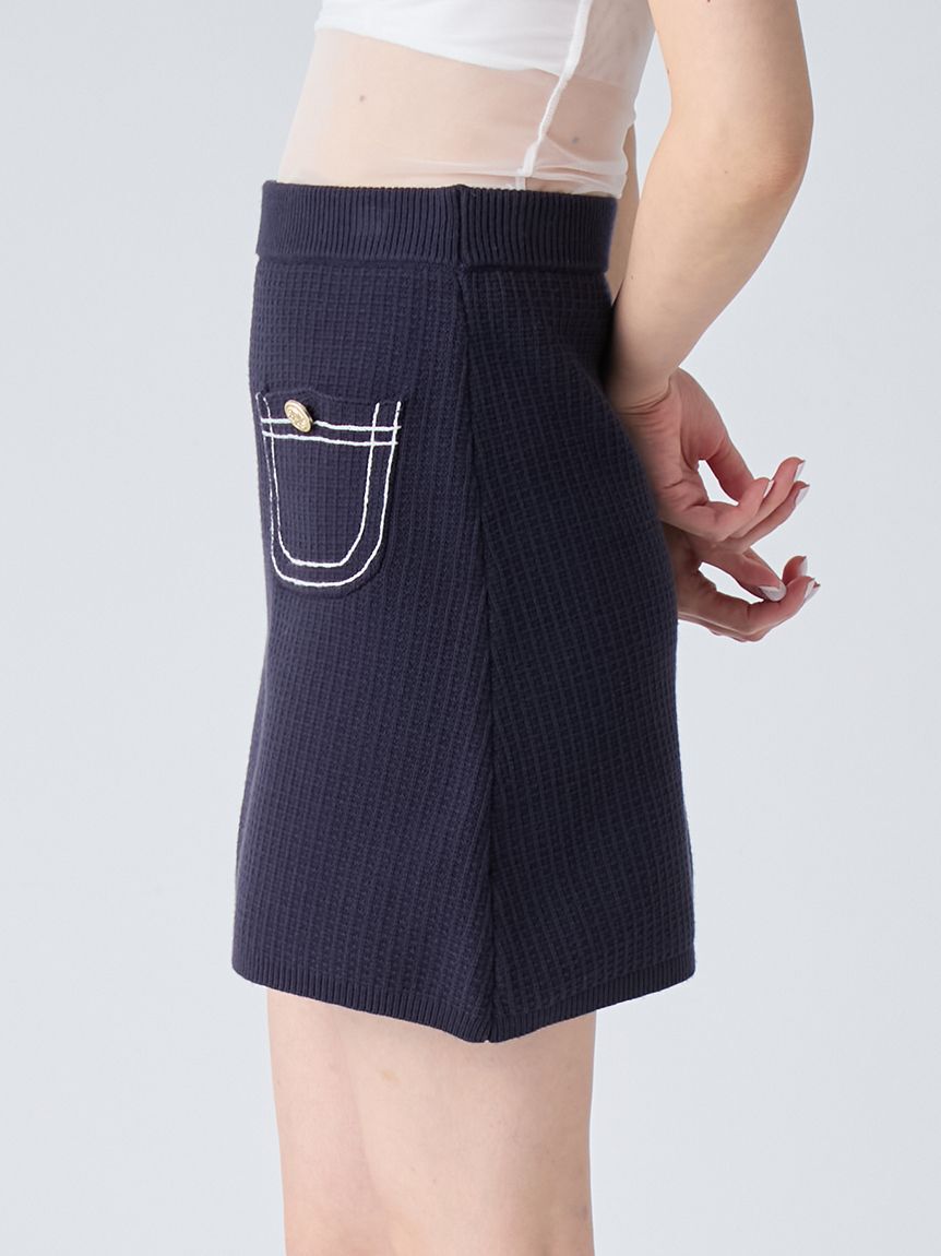 LILY BROWN「コットンニットミニスカート」|スカート|