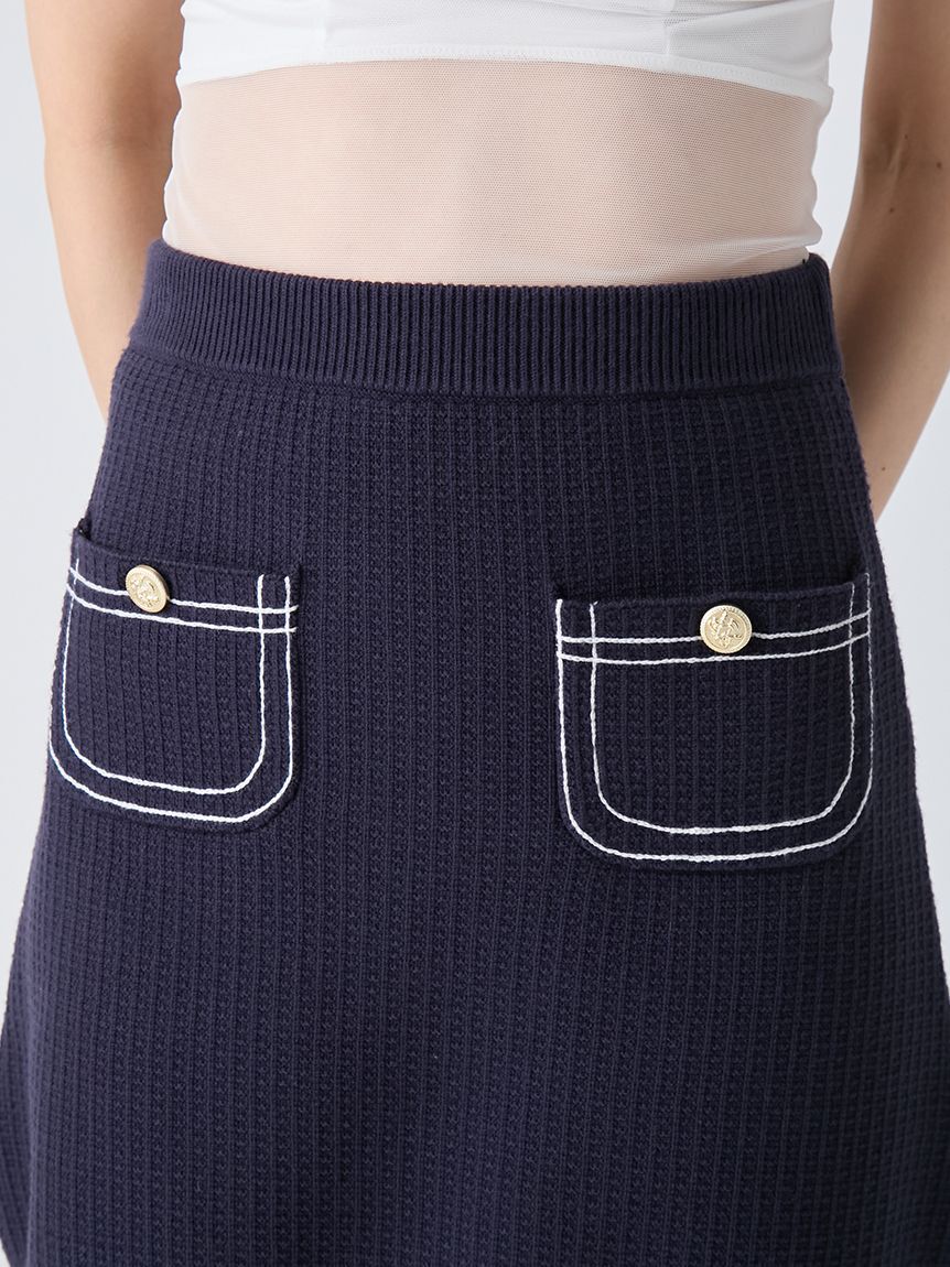 LILY BROWN「コットンニットミニスカート」|スカート|