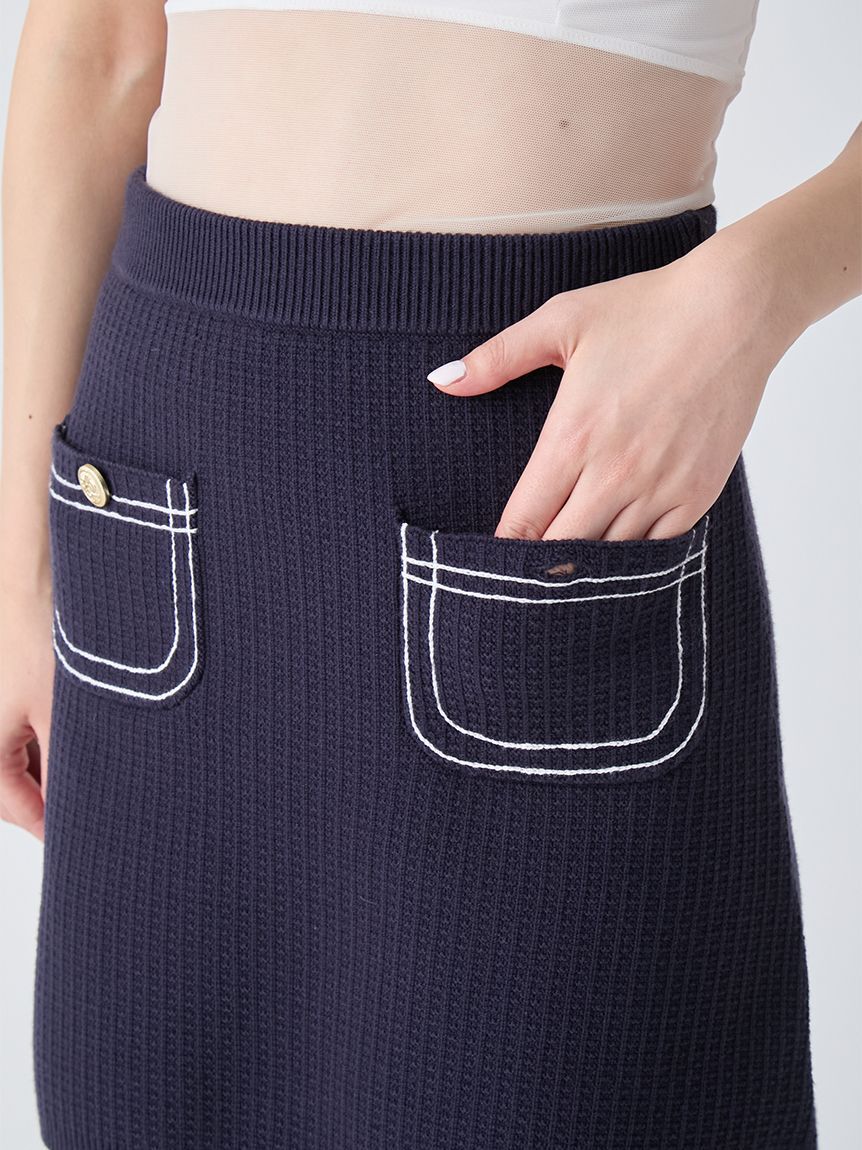 LILY BROWN「コットンニットミニスカート」|スカート|