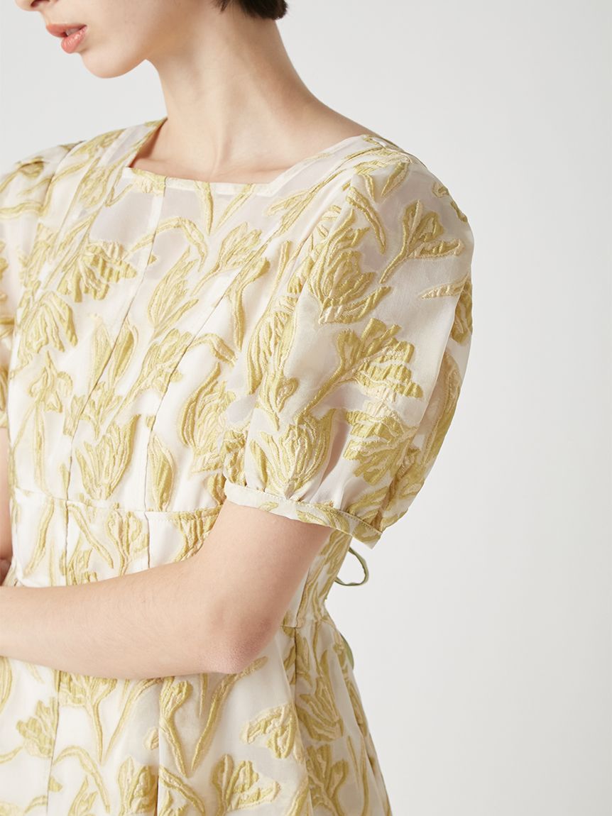 LILY BROWN「セミシアージャガードドレス」|ドレス|