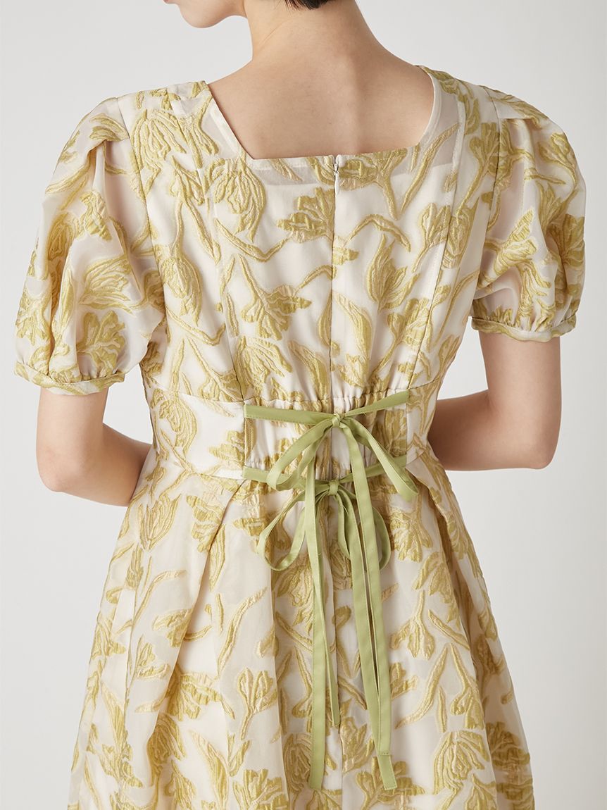 LILY BROWN「セミシアージャガードドレス」|ドレス|