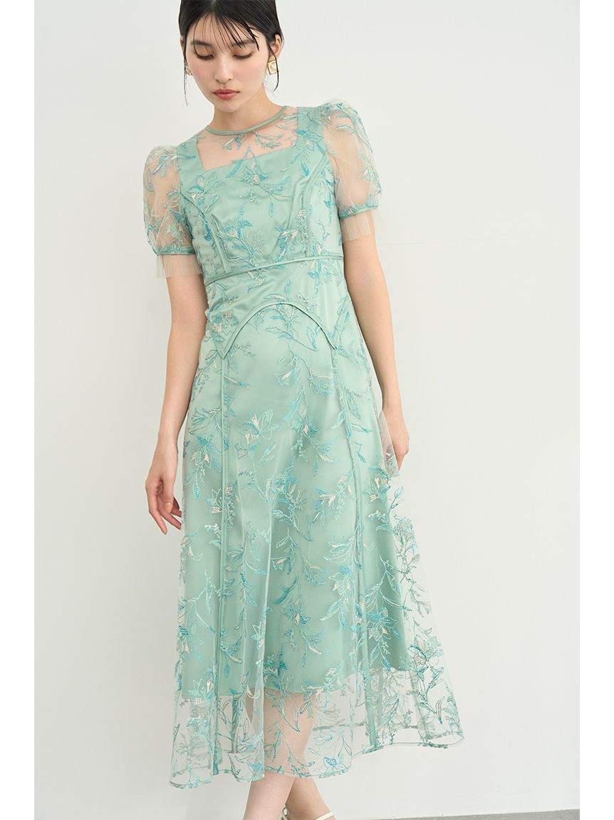 LILY BROWN「パネルラインエンブロイダリ―ドレス」|ドレス|GRN