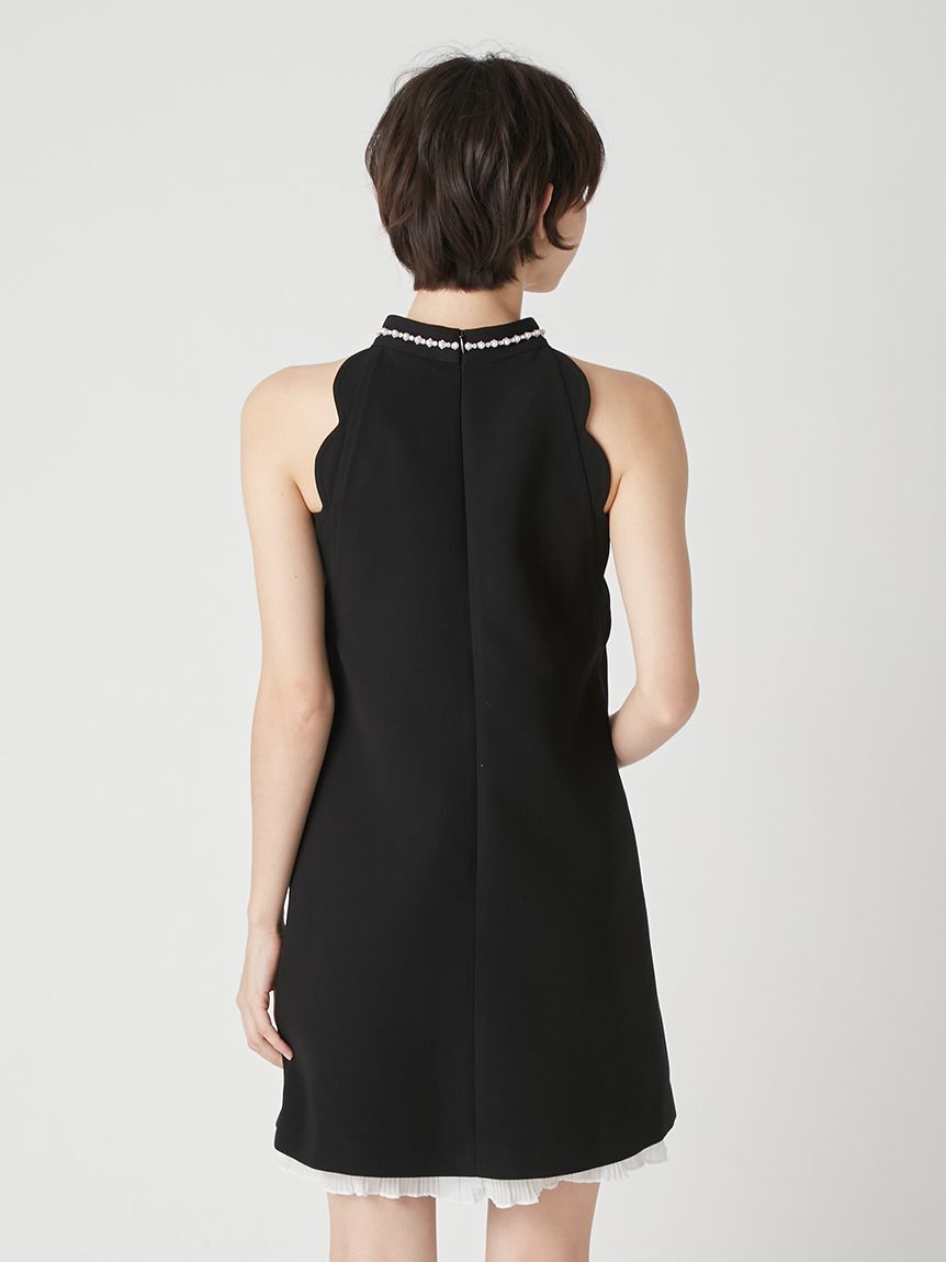 LILY BROWN「[L.B CANDY STOCK]リボンビジュースカラップミニワンピース」|ワンピース|