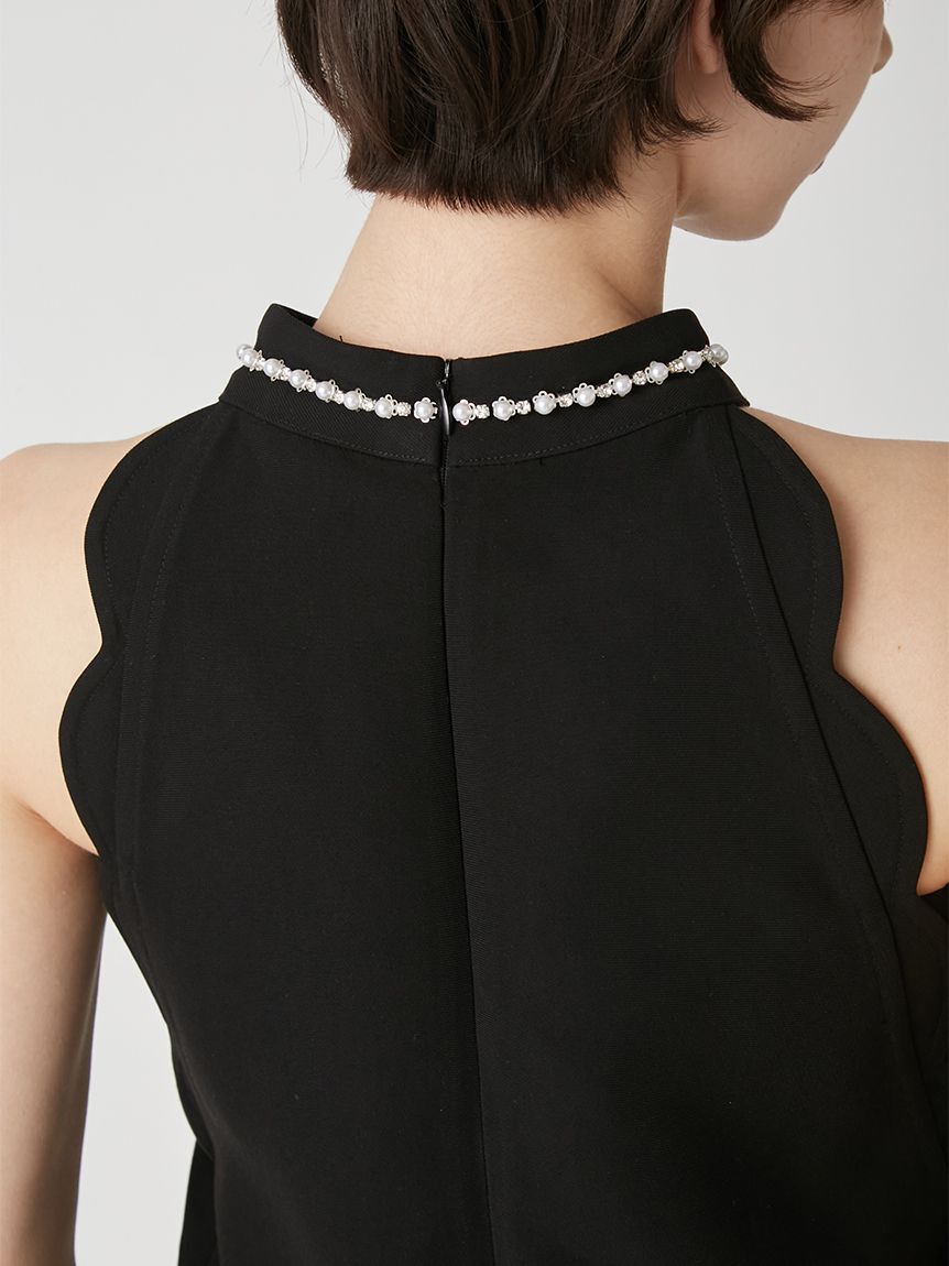 LILY BROWN「[L.B CANDY STOCK]リボンビジュースカラップミニワンピース」|ワンピース|