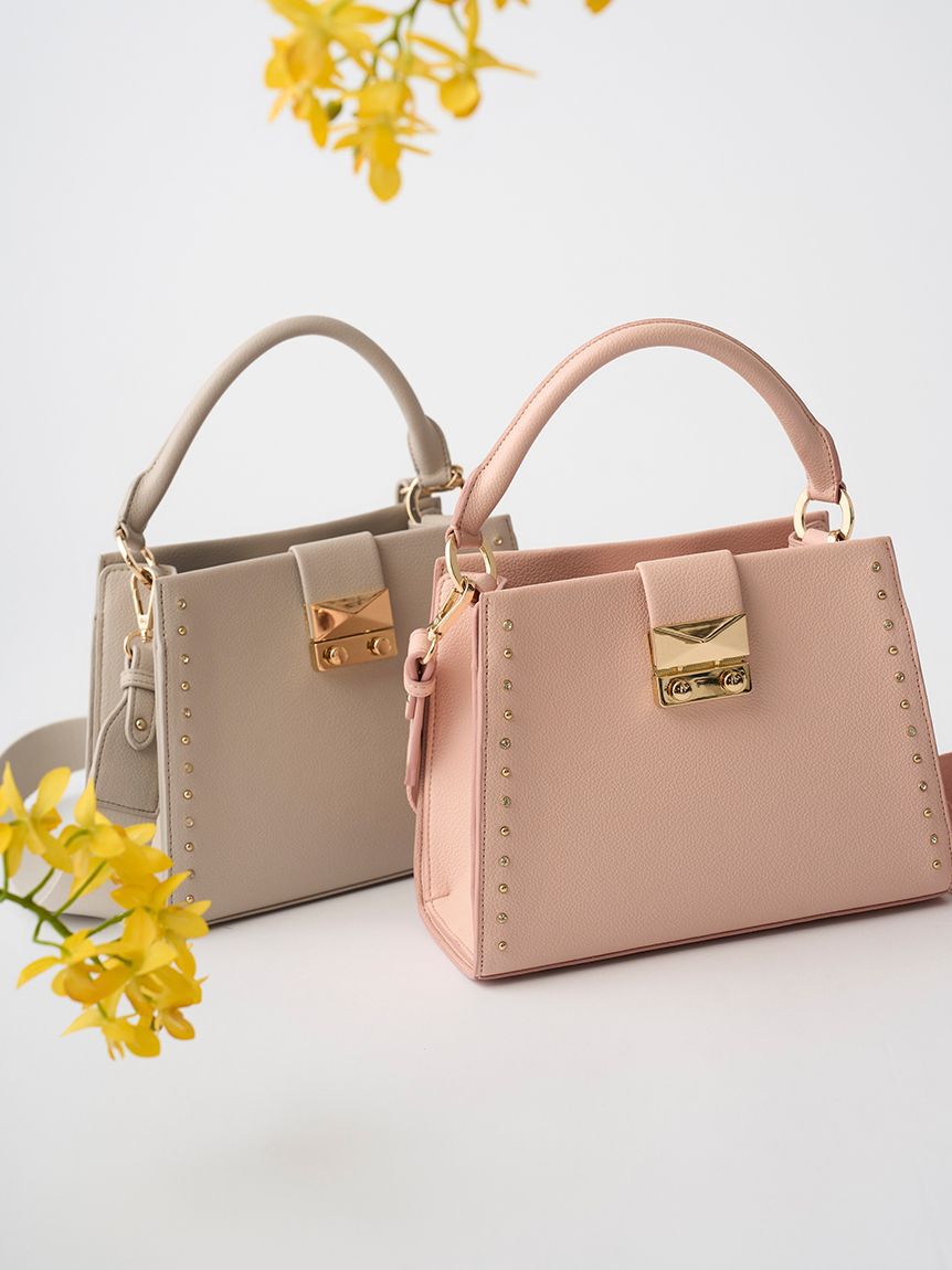 CELFORD「【リュタン】ビジュースタッズハンドバッグ」|ハンドバッグ|