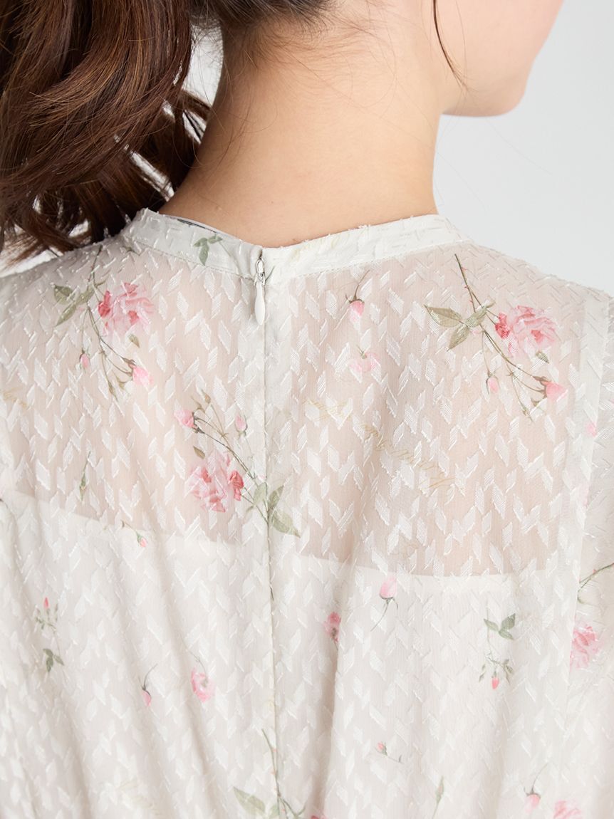 CELFORD「【CELFORD&times;P.J. REDOUTEコラボ】 Rosaボウタイワンピース」|ワンピース|