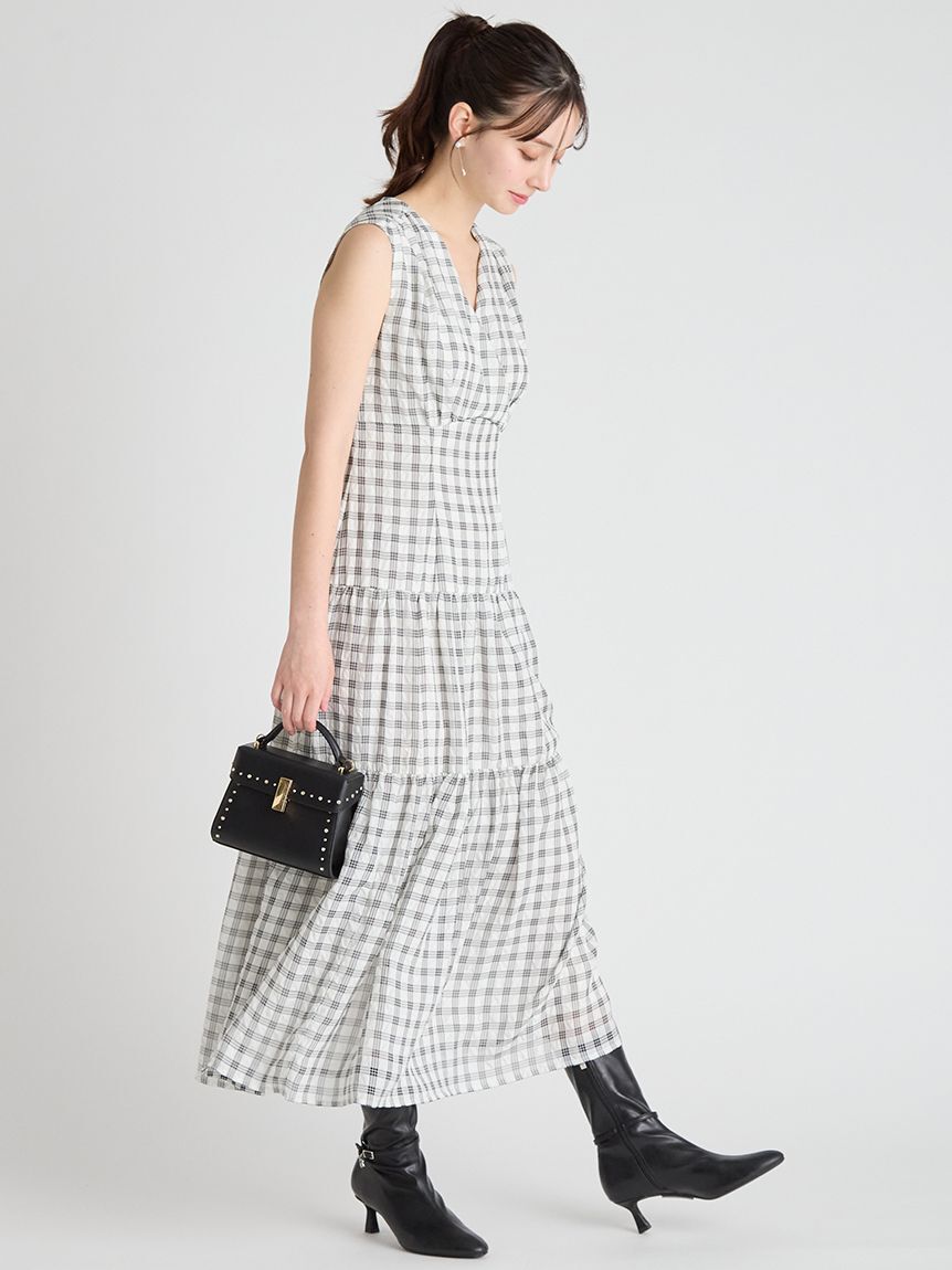 CELFORD「サッカーチェックワンピース」|ワンピース|