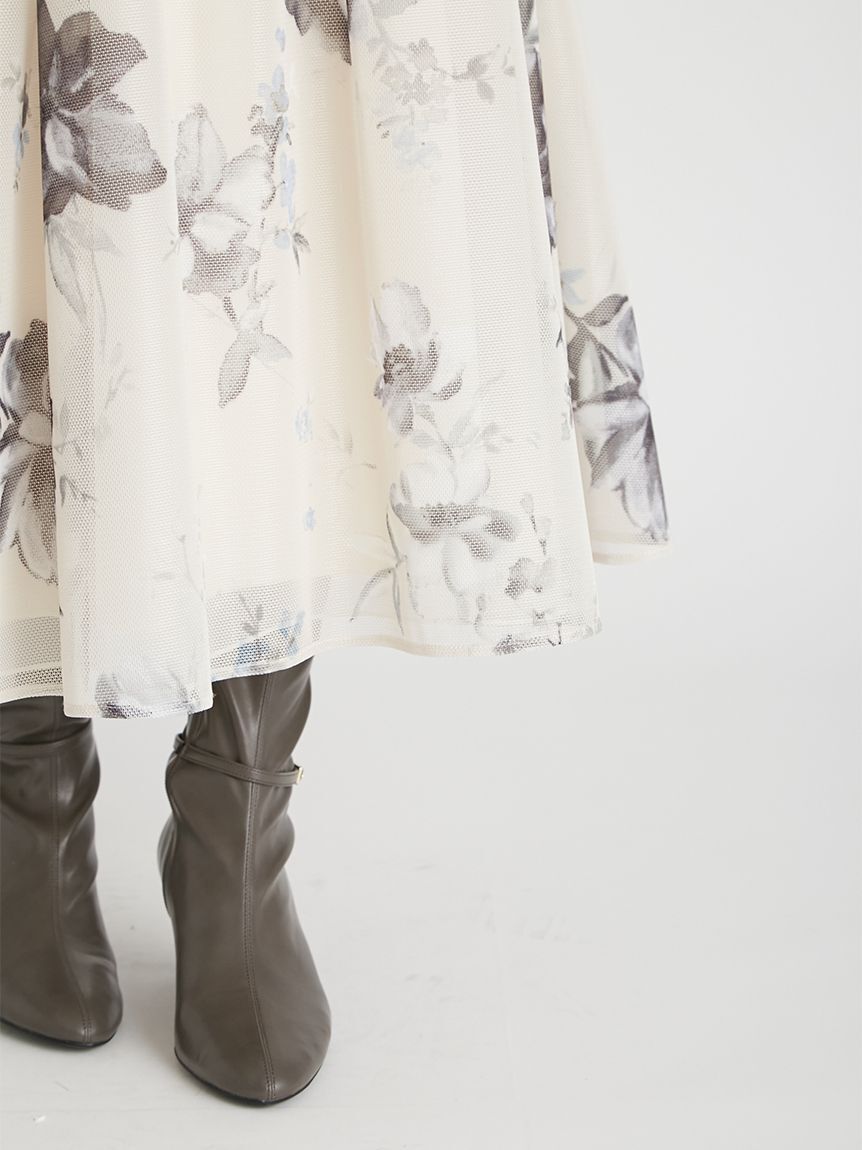 CELFORD「フラワープリントボリュームスカート」|スカート|