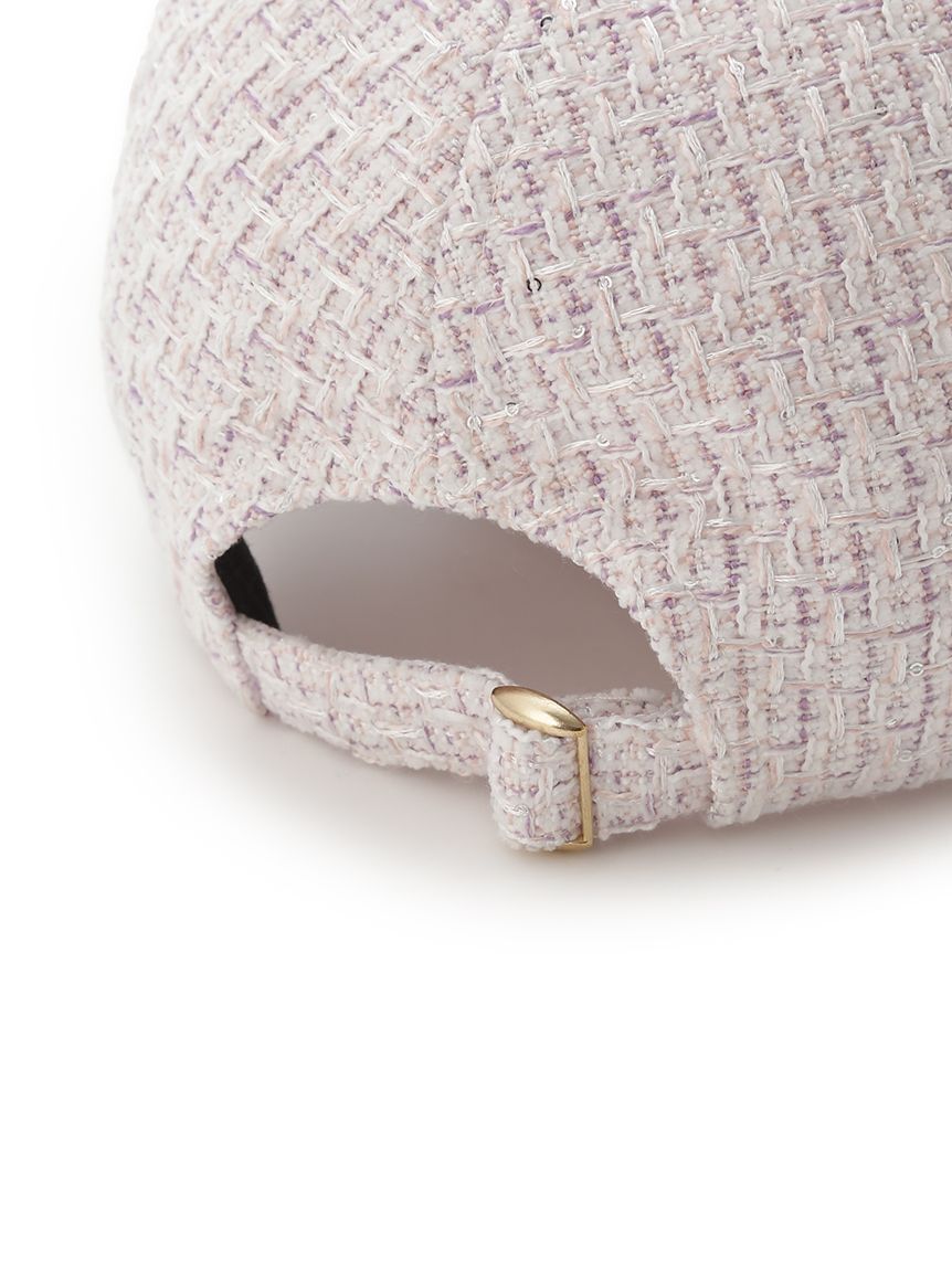 CELFORD「ロゴメタル付きツイードキャップ」|キャップ・キャスケット|