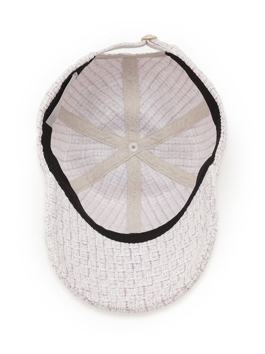 CELFORD「ロゴメタル付きツイードキャップ」|キャップ・キャスケット|