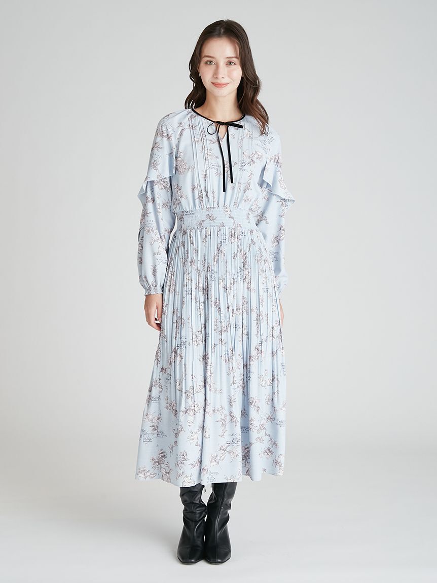 CELFORD「ボタニカルレタープリントワンピース」|ワンピース|