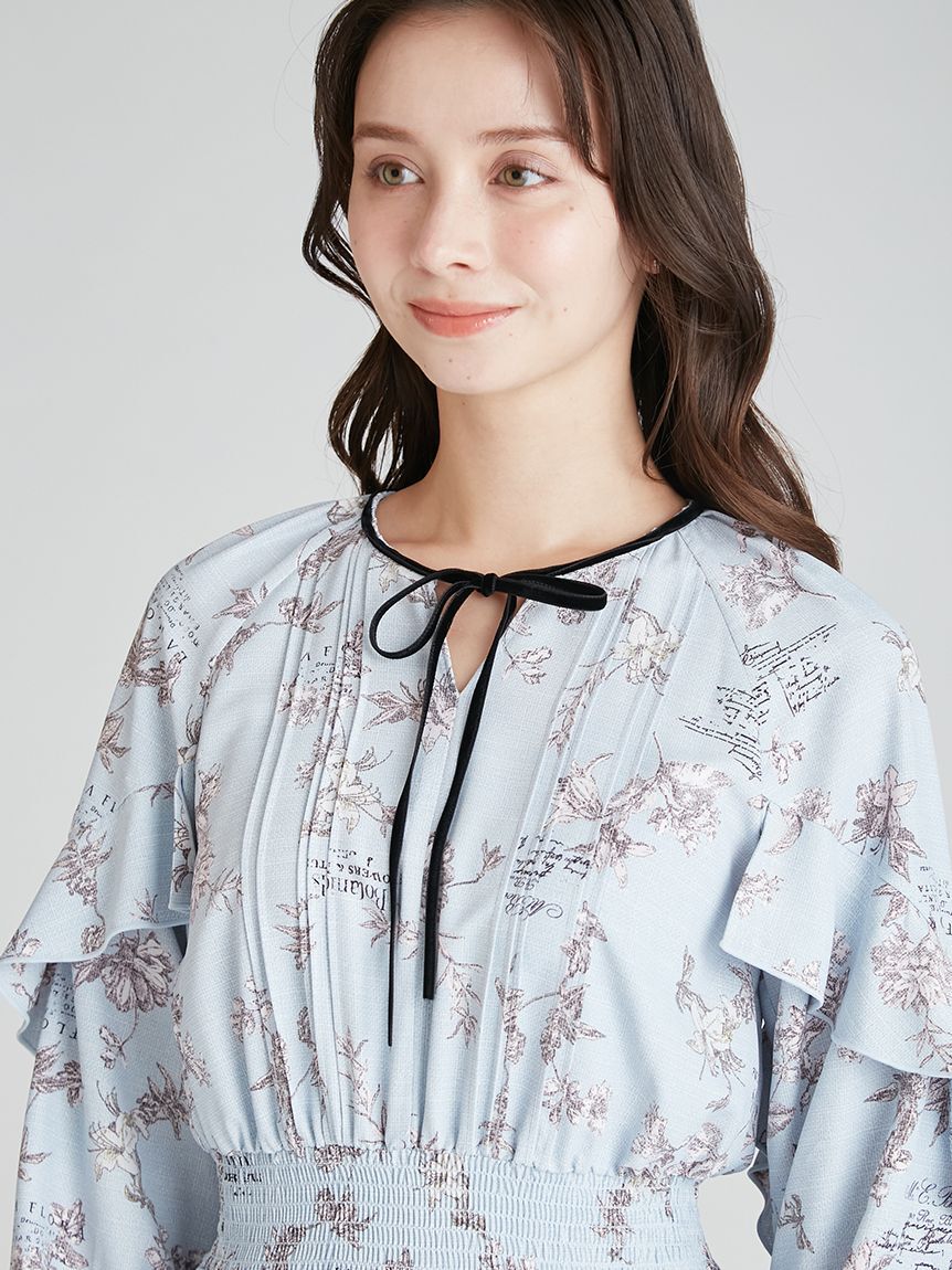 CELFORD「ボタニカルレタープリントワンピース」|ワンピース|