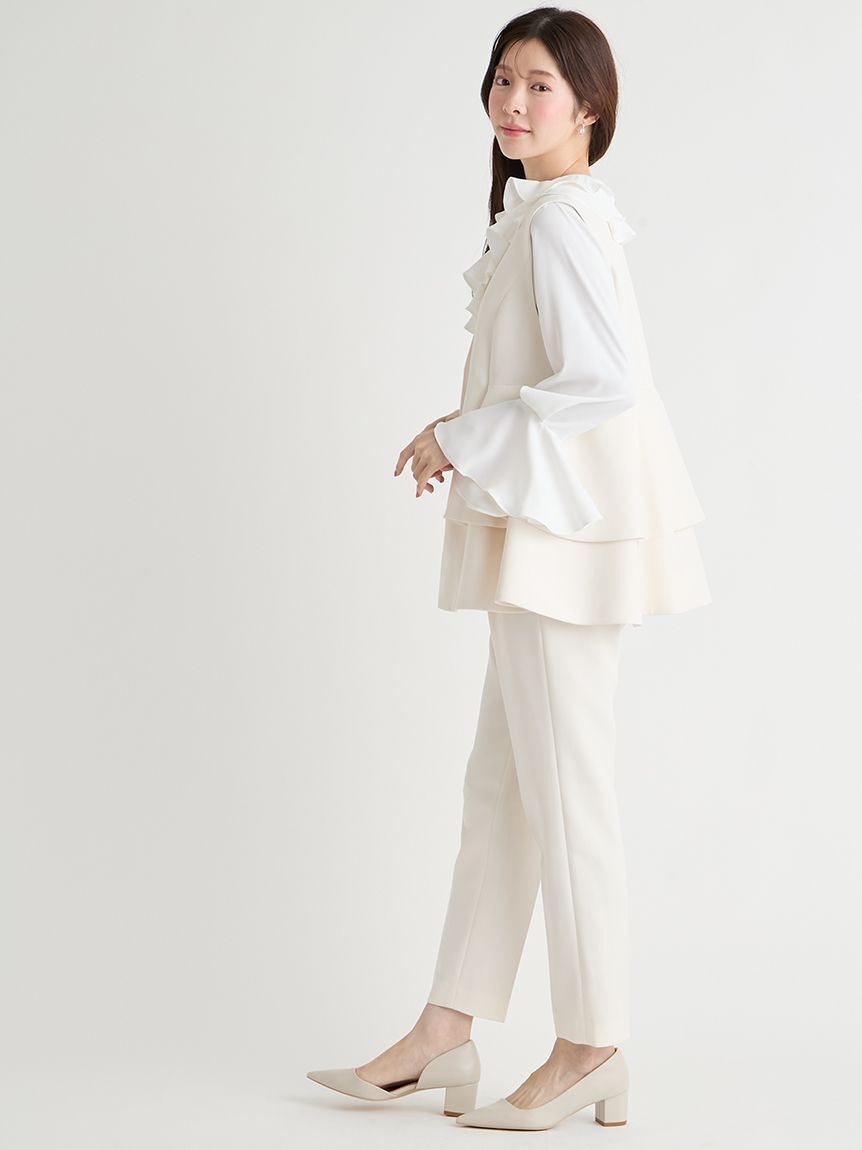 CELFORD「【洗える】ペプラムパールジレ」|ダウンベスト・ベスト|