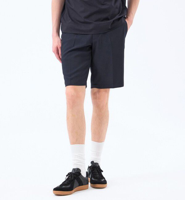 MACKINTOSH PHILOSOPHY「トロッター エラスティックショーツ　サッカーストライプ」|その他|ネイビー