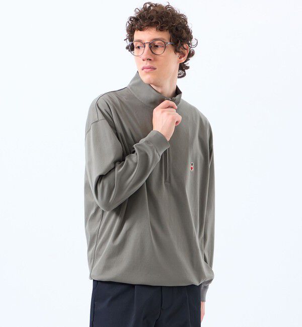 MACKINTOSH PHILOSOPHY「バッキンガムベア コンパクトスムース ハーフジッププルオーバー」|Tシャツ・カットソー|チャコールグレー