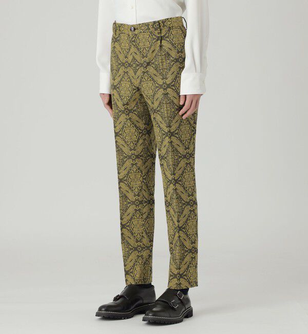  「【Education from Youngmachines】オーナメントジャガード スラックス」|スラックス|