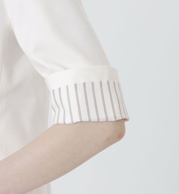  「ウォッシャブルハーフスリーブジャケット」|テーラードジャケット|