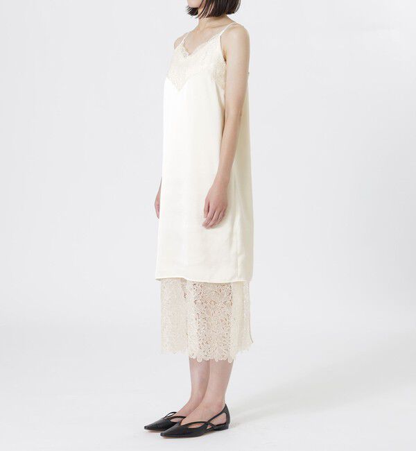  「スパンコールレースキャミドレス」|ワンピース|