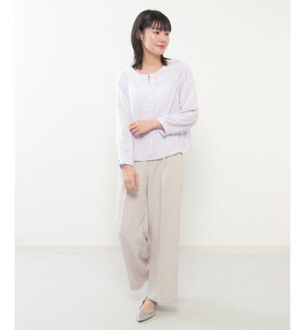 IKKA LOUNGE「ゴールドパーツブラウス」|シャツ・ブラウス|