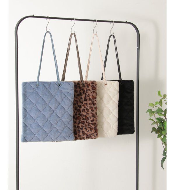 ikka「エコファーキルトマチなしトートバッグ」|その他|